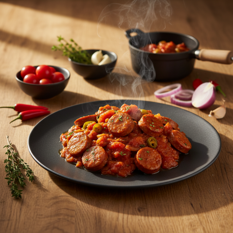 Recette Rougail de saucisses au Cookeo - Plat principal Créole - Photo du plat prêt à déguster