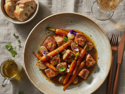 Recette Sauté de dinde carottes au Cookeo - Plat principal Française - Photo du plat prêt à déguster