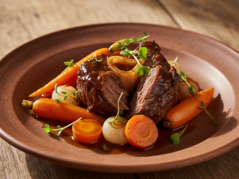 Recette Joue de boeuf aux carottes au Cookeo - Plat principal Française - Photo du plat prêt à déguster
