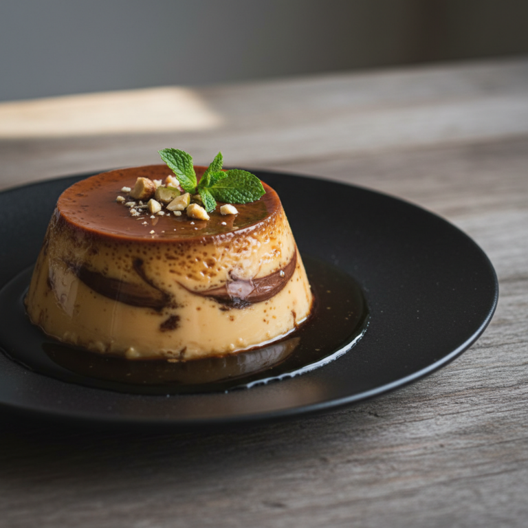 Recette Crème renversée au Nutella au Cookeo - Dessert Française - Photo du plat prêt à déguster