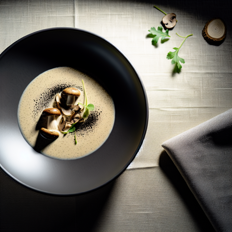 Recette Velouté de champignons au Cookeo - Soup Française - Photo du plat prêt à déguster