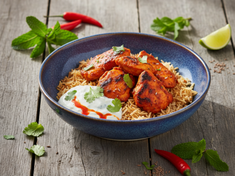 Recette Poulet Tandori au Cookeo - Plat principal Indienne - Photo du plat prêt à déguster