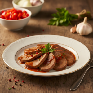 Langue de bœuf piquante