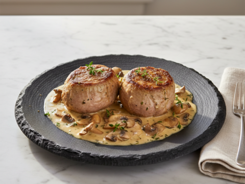 Recette Paupiettes de veau aux champignons au Cookeo - Photo du plat prêt à déguster