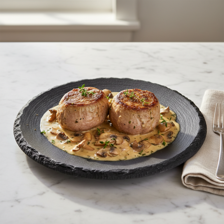 Recette Paupiettes de veau aux champignons au Cookeo - Photo du plat prêt à déguster