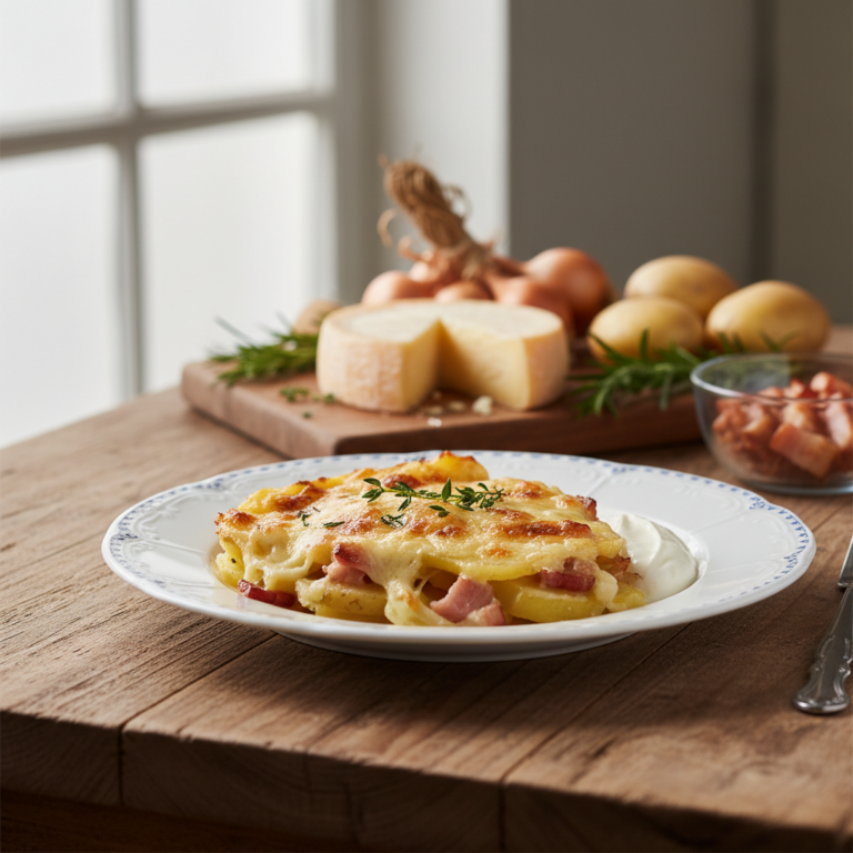 Recette Tartiflette au Cookeo - Plat principal Française - Photo du plat prêt à déguster