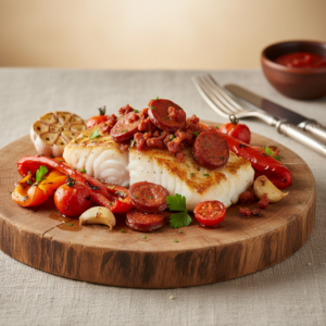 Cabillaud au chorizo