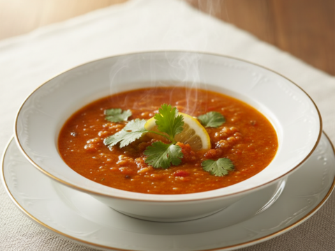 Recette Chorba au Cookeo - Entrée Méditéranéenne - Photo du plat prêt à déguster