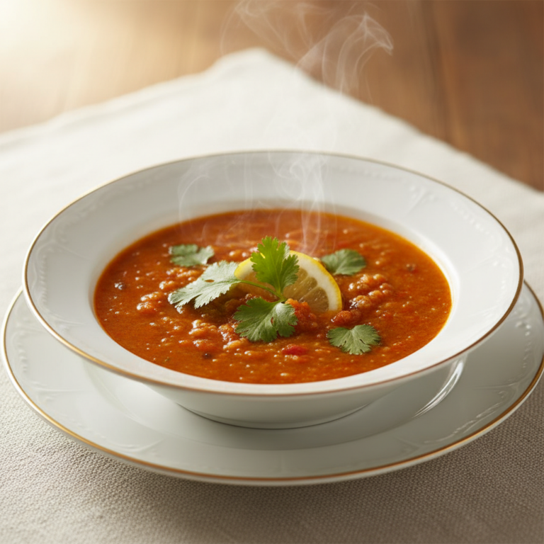 Recette Chorba au Cookeo - Entrée Méditéranéenne - Photo du plat prêt à déguster