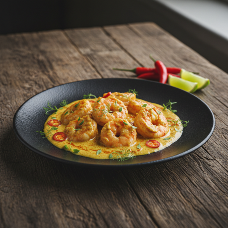 Recette Crevettes au curry au Cookeo - Plat principal Indienne - Photo du plat prêt à déguster