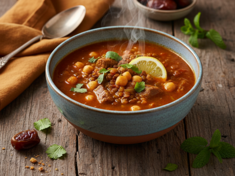 Recette Harira au Cookeo - Soupe Méditéranéenne - Photo du plat prêt à déguster