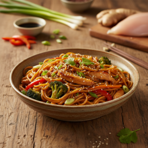 Nouilles chinoises au poulet