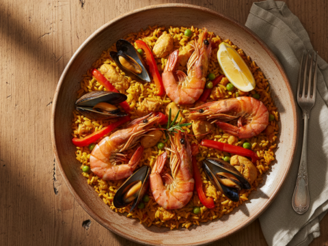 Recette Paëlla au Cookeo - Plat principal Espagnole - Photo du plat prêt à déguster