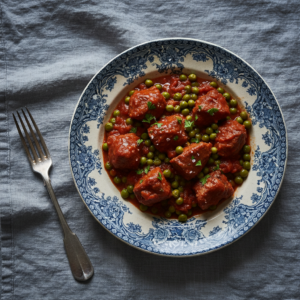 Boeuf à la tomate aux petits pois – Recette Cookeo