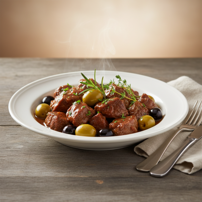 Recette Boeuf aux olives au Cookeo - Plat principal Française - Photo du plat prêt à déguster