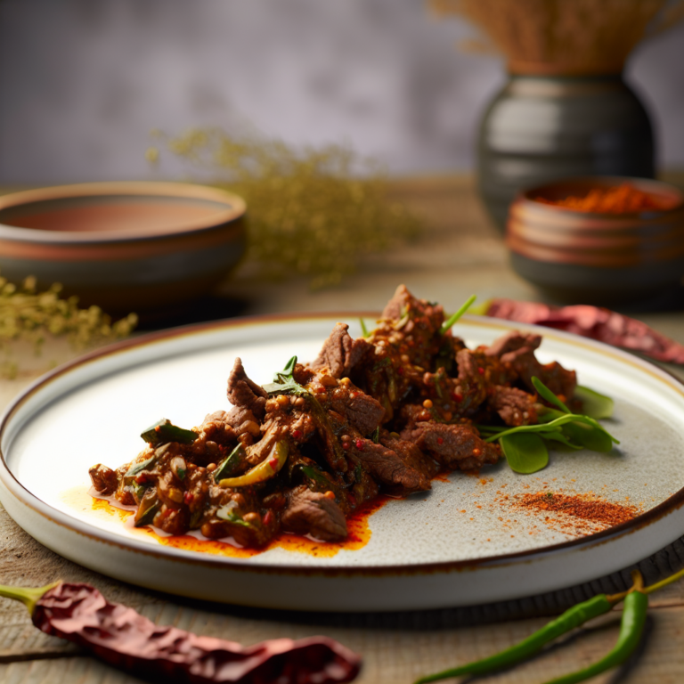 Recette Boeuf épicé au Cookeo - Plat principal Française - Photo du plat prêt à déguster