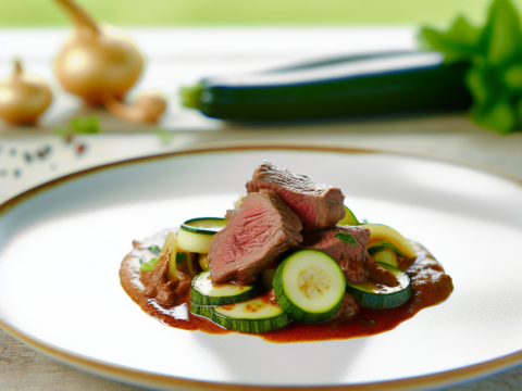 Recette Boeuf vapeur aux courgettes au Cookeo - Plat principal Française - Photo du plat prêt à déguster