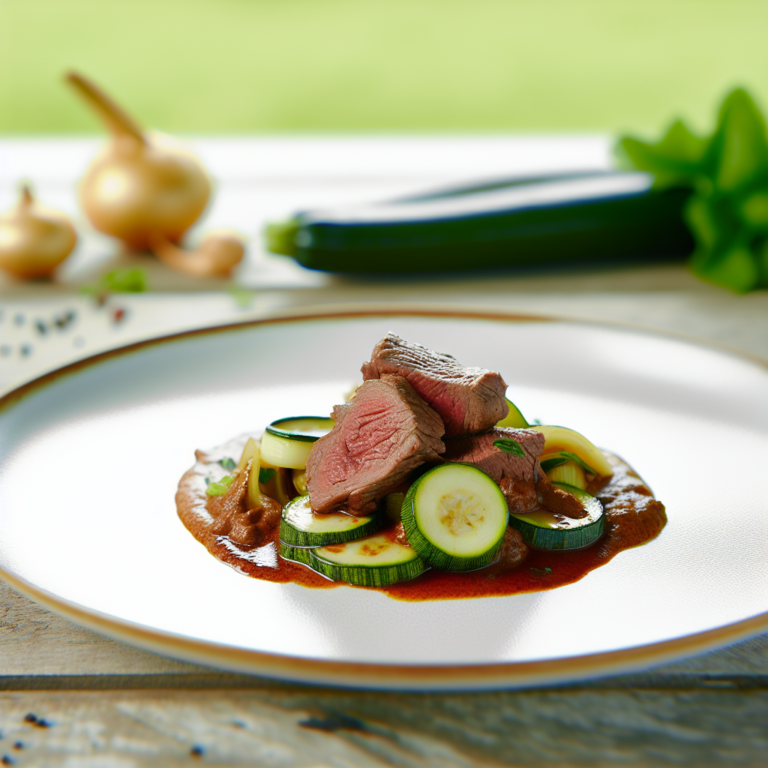 Recette Boeuf vapeur aux courgettes au Cookeo - Plat principal Française - Photo du plat prêt à déguster
