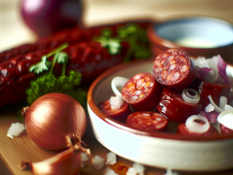 Recette Chorizo aux échalotes au Cookeo - Plat principal Espagnole - Photo du plat prêt à déguster