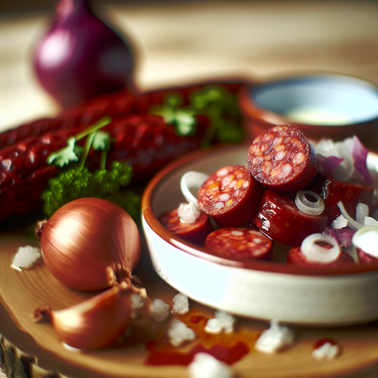 Recette Chorizo aux échalotes au Cookeo - Plat principal Espagnole - Photo du plat prêt à déguster
