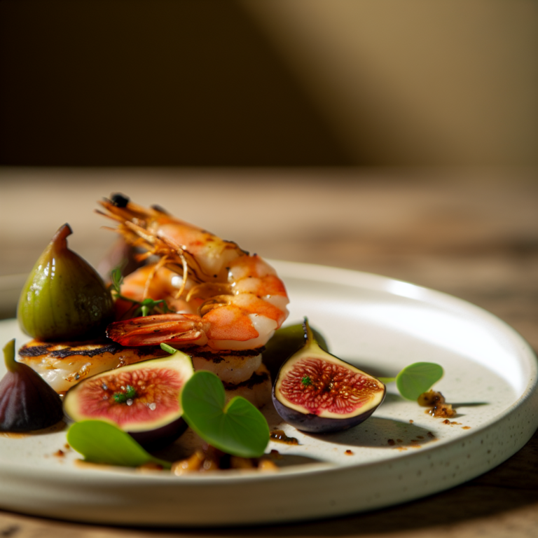 Recette Crevettes poêlées aux figues au Cookeo - Plat principal Française - Photo du plat prêt à déguster