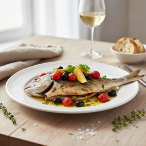 Dorade à l’italienne – Recette Cookeo