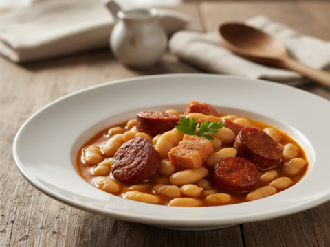 Recette Fabada Asturiana au Cookeo - Plat principal Espagnole - Photo du plat prêt à déguster