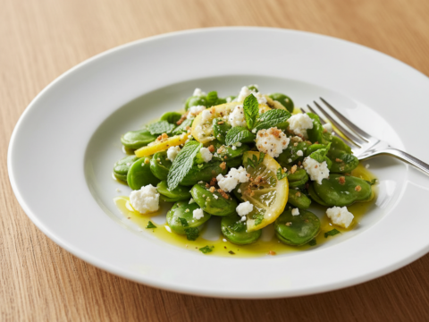 Recette Fèves au citron au Cookeo - Accompagnement Française - Photo du plat prêt à déguster