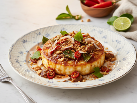 Recette Fromage à l'indonésienne au Cookeo - Entrée Indonésienne - Photo du plat prêt à déguster