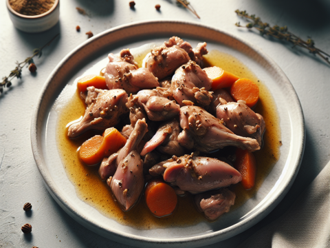 Recette Lapin au cumin au Cookeo - Plat principal Française - Photo du plat prêt à déguster