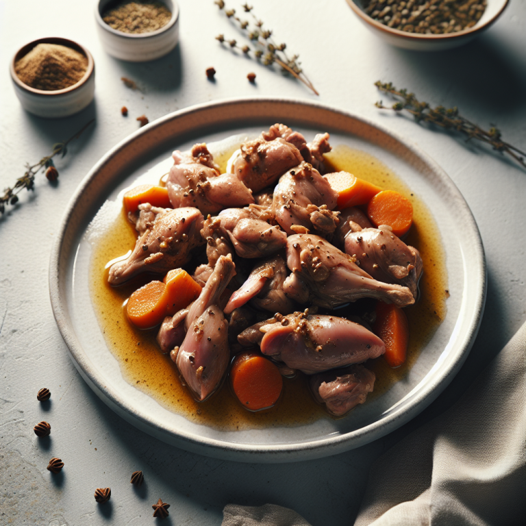Recette Lapin au cumin au Cookeo - Plat principal Française - Photo du plat prêt à déguster