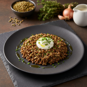 Lentilles à la crème fraîche – Recette Cookeo