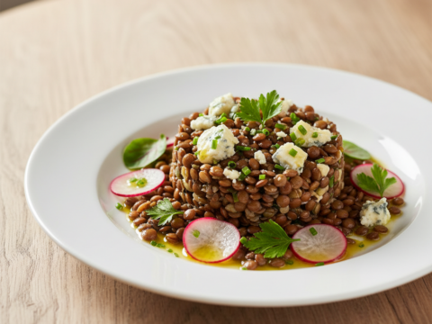 Recette Lentilles au bleu au Cookeo - Plat principal Française - Photo du plat prêt à déguster