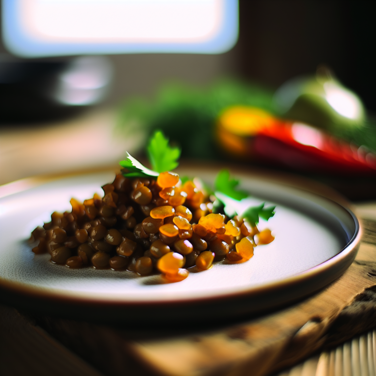 Recette Lentilles confites au Cookeo - Plat principal Française - Photo du plat prêt à déguster