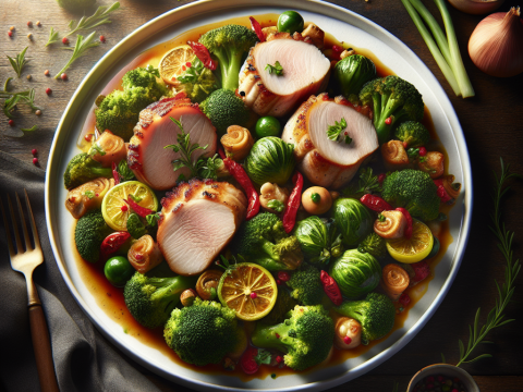 Recette Porc Korma aux Brocolis au Cookeo - Plat principal Indienne - Photo du plat prêt à déguster