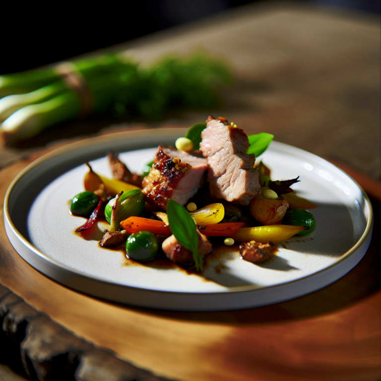 Recette Porc aux petits légumes de printemps au Cookeo - Plat principal Française - Photo du plat prêt à déguster