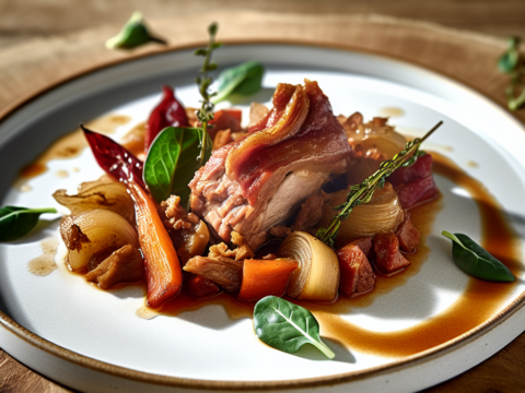 Recette Porc braisé aux légumes au Cookeo - Plat principal Française - Photo du plat prêt à déguster