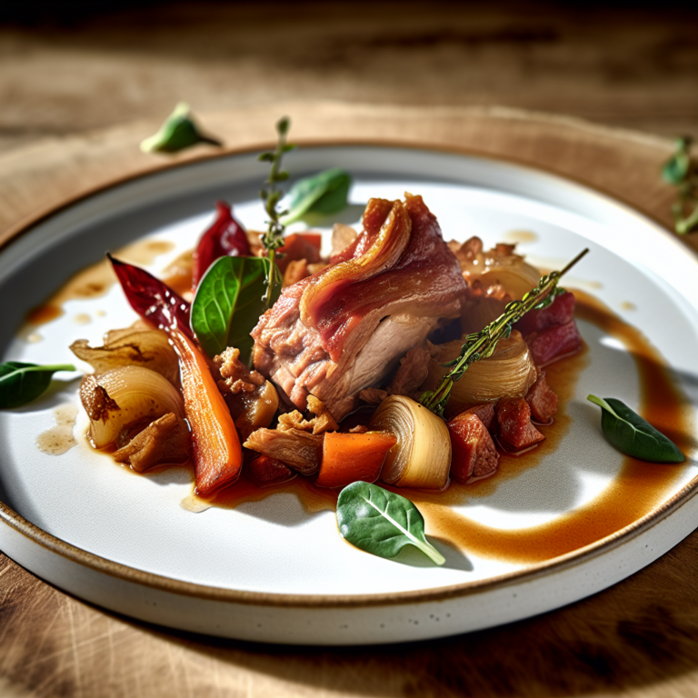 Recette Porc braisé aux légumes au Cookeo - Plat principal Française - Photo du plat prêt à déguster
