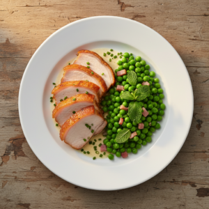 Porc rôti aux petits pois – Recette Cookeo
