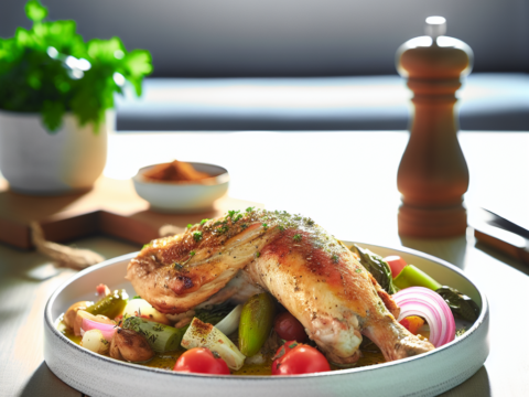 Recette Poulet à la grecque au Cookeo - Plat principal Française - Photo du plat prêt à déguster