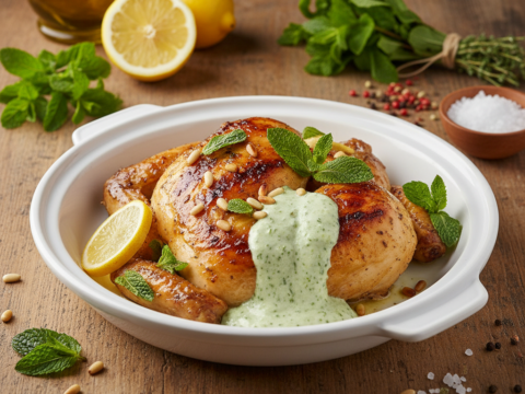 Recette Poulet à la menthe au Cookeo - Plat principal Française - Photo du plat prêt à déguster