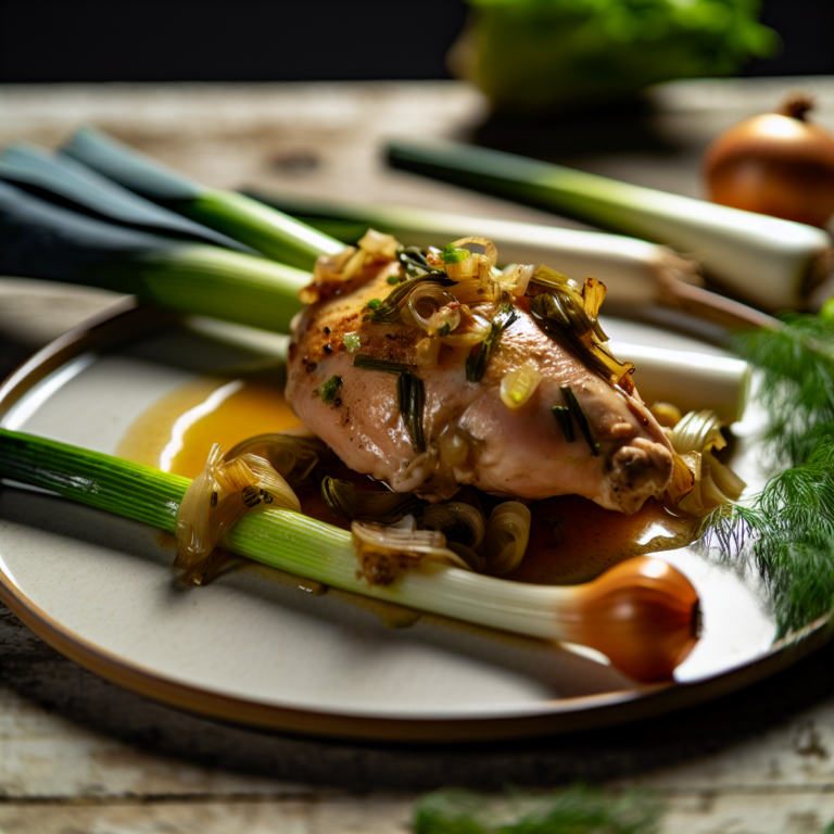 Recette Poulet aux poireaux au Cookeo - Plat principal Française - Photo du plat prêt à déguster