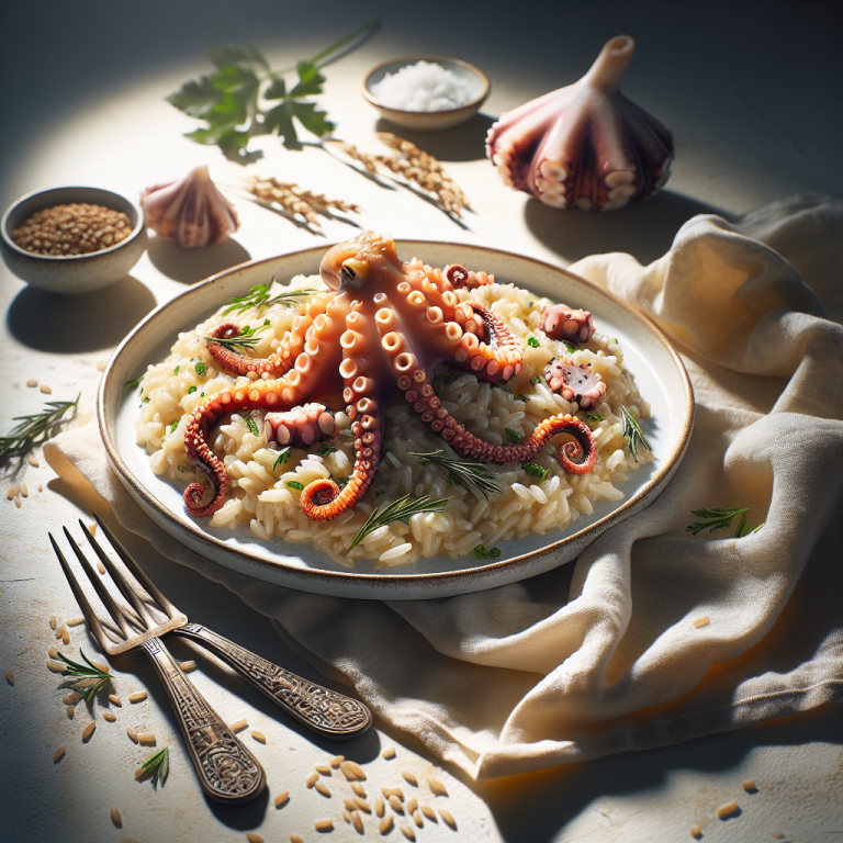 Recette Risotto de Poulpe au Cookeo - Plat principal Italienne - Photo du plat prêt à déguster