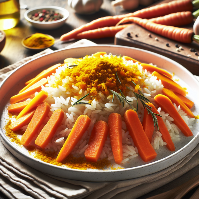 Recette Riz aux carottes et curcuma au Cookeo - Accompagnement Française - Photo du plat prêt à déguster