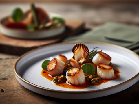 Recette Saint-Jacques à la turque au Cookeo - Plat principal Française - Photo du plat prêt à déguster