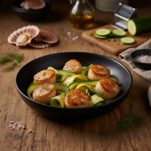 Saint-Jacques aux courgettes – Recette Cookeo