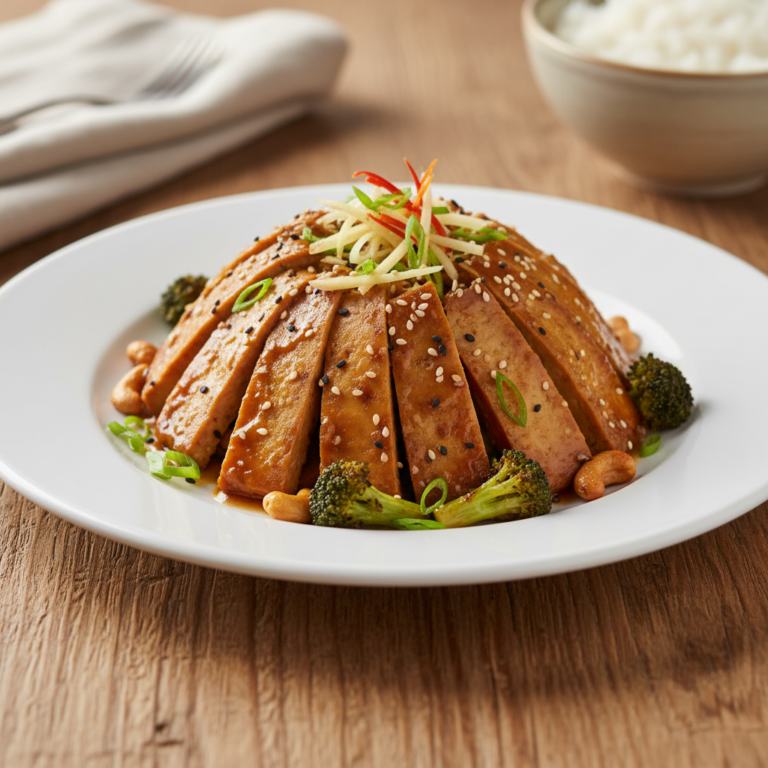 Recette Seitan au gingembre au Cookeo - Plat principal Française - Photo du plat prêt à déguster