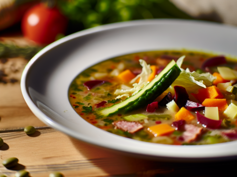 Recette Soupe aux 7 légumes au Cookeo - Entrée Française - Photo du plat prêt à déguster