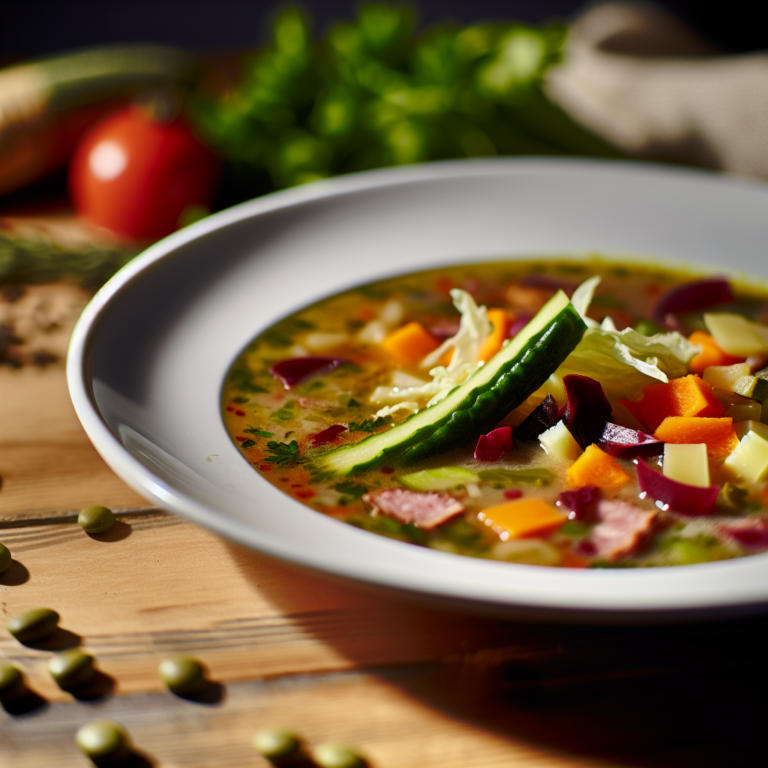 Recette Soupe aux 7 légumes au Cookeo - Entrée Française - Photo du plat prêt à déguster