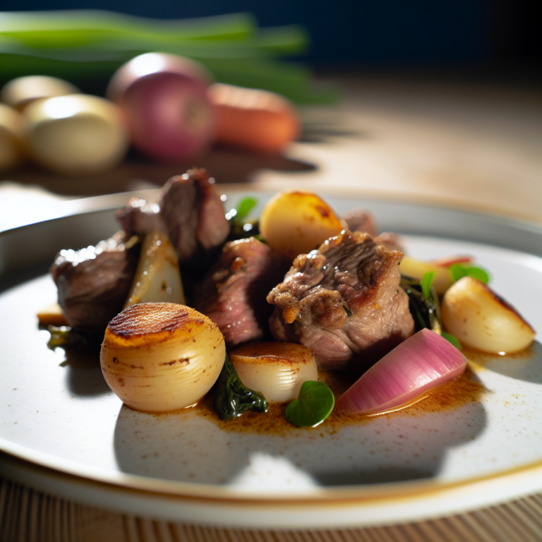 Recette Veau Madras aux Navets au Cookeo - Plat principal Française - Photo du plat prêt à déguster